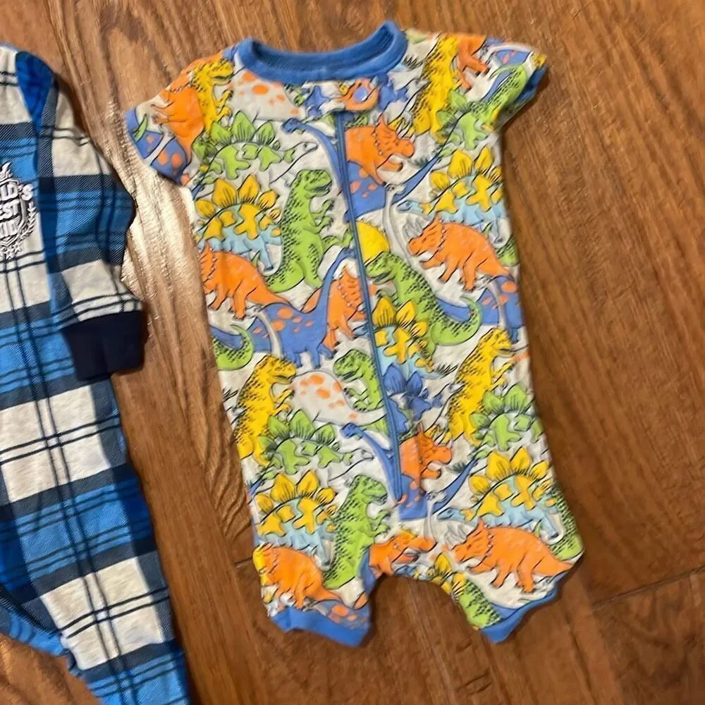 PJ Place 0-3 months zipper pajama bundle